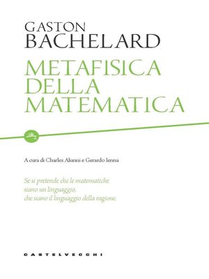 cover image of Metafisica della matematica